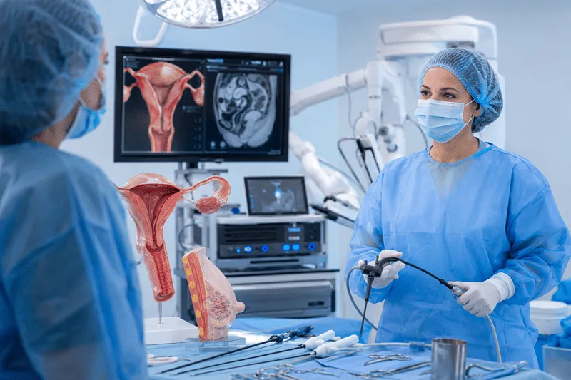 Manejo quirúrgico de cáncer de ovario, endometrio, vulva, vagina, cérvico uterino y mama